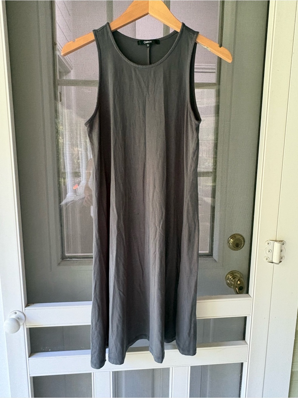 Quince Sleeveless A-Line Dress - sea green